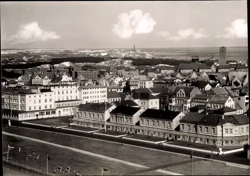 Ak Norderney in Ostfriesland, Bremer Häuser, Vogelschau, Panorama