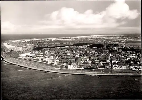 Ak Norderney in Ostfriesland, Totale, Panorama, Luftaufnahme