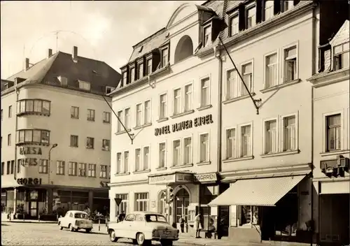 Ak Aue im Erzgebirge Sachsen, HO-Hotel Blauer Engel