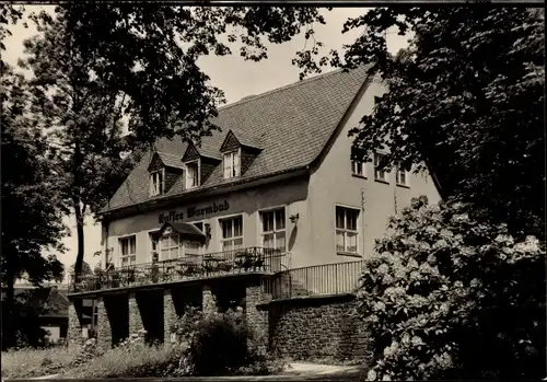 Ak Warmbad Wolkenstein in Sachsen, Kaffee Warmbad, Hausansicht