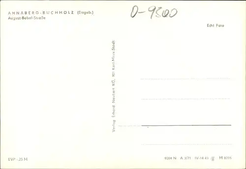 Ak Annaberg Buchholz im Erzgebirge, August-Bebel-Straße