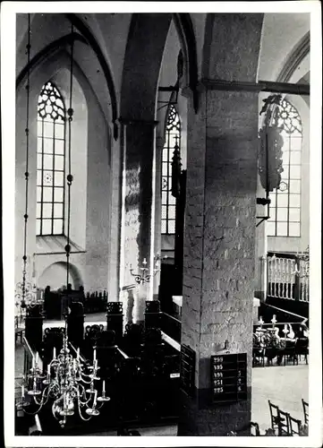 Ak Reval Estland, Nikolaikirche von innen