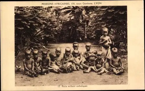 Ak Missions Africaines, Petits enfants catholiques, Afrikanische Kinder