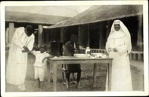 Ak Mampoko DR Kongo Zaire, Moeder Pacifica, Missie van O. L. Vr.ten Bunderen, Moorslede