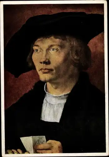 Künstler Ak Dürer, Albrecht, Bildnis eines jungen Mannes