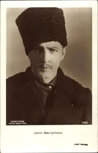 Ak Schauspieler John Barrymore, Portrait