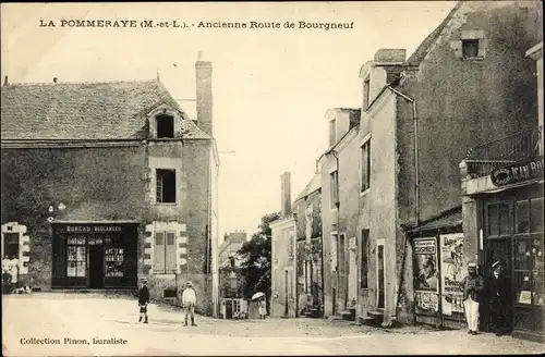 Ak La Pommeraye Maine et Loire, Ancienne Route de Bourgneuf