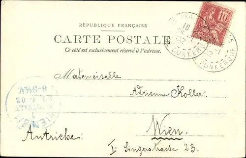 Ak Paris V, Rue Monge, St Nicolas de Chardonnet