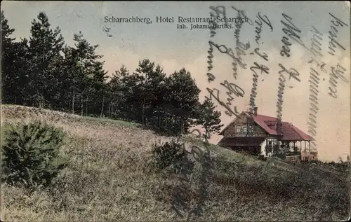 Ak Scharrachberg Elsass Bas Rhin, Hotel Restaurant Scharrach