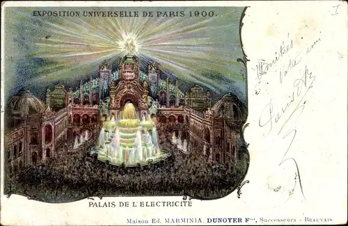 Litho Paris, Exposition Universelle 1900, Palais de l'Electricite