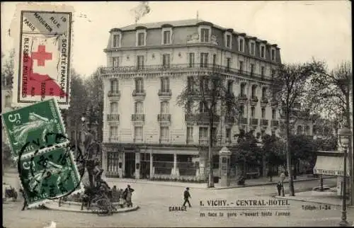 Ak Vichy Allier, Central-Hotel