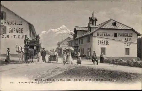 Ak Gex Ain, Hotel et Col de la Faucille et le Mont Blanc