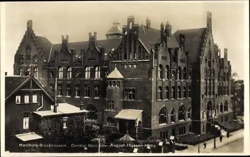 Ak Hamborn Bruckhausen Duisburg im Ruhrgebiet, Zentral Büro der August Thyssen Hütte