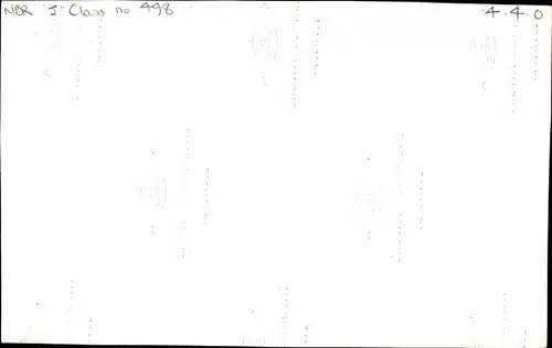 Foto Britische Eisenbahn, Dampflok, NBR J Class No. 498, LNER Nr. 9498