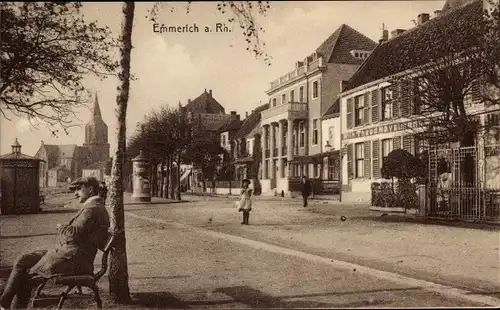 Ak Emmerich am Niederrhein, Straßenpartie