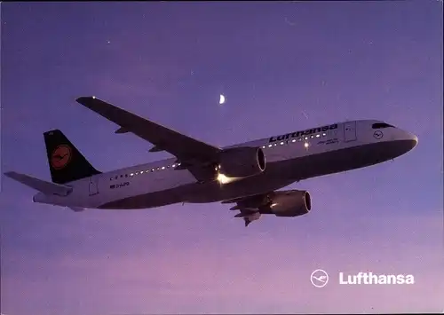 Ak Deutsches Passagierflugzeug, Lufthansa, D AIBP, Airbus A320-200