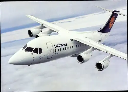 Ak Deutsches Passagierflugzeug, Lufthansa, Cityliner Avro RJ85