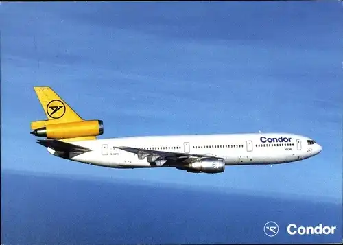 Ak Deutsches Passagierflugzeug, Condor, Douglas DC 10 30