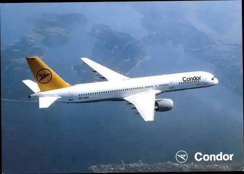 Ak Deutsches Passagierflugzeug, Condor Boeing 757 in der Luft