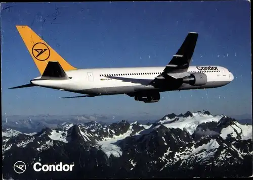 Ak Deutsches Passagierflugzeug, Condor, Boeing 767, D ABUY