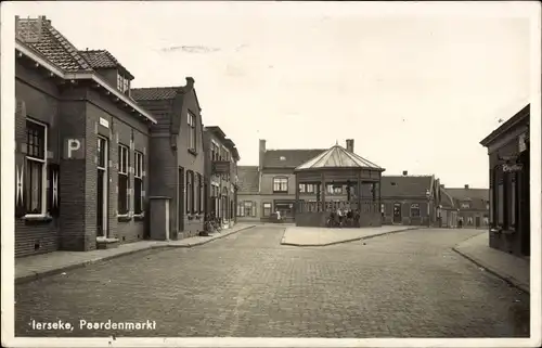 Ak Ierseke Yerseke Reimerswaal Zeeland, Paardenmarkt