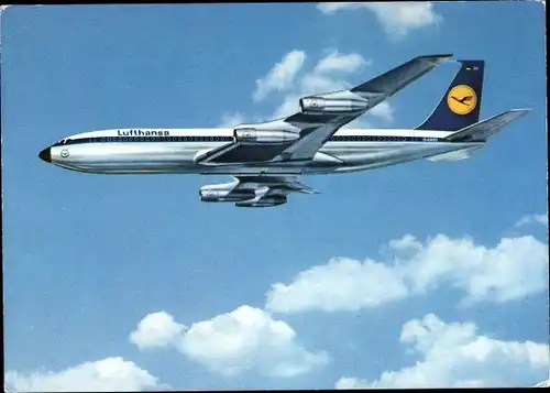 Ak Deutsches Passagierflugzeug, Lufthansa, Boeing 707 Intercontinental Jet