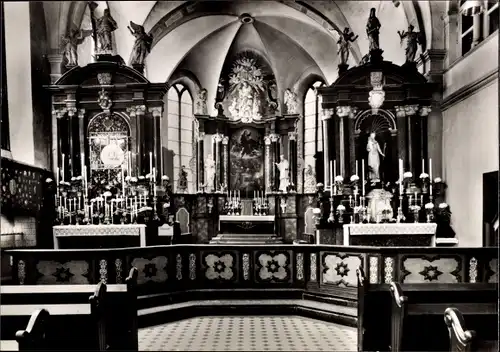 Ak Hardenberg Neviges Velbert Nordrhein Westfalen, Choransicht d. Klosterkirche