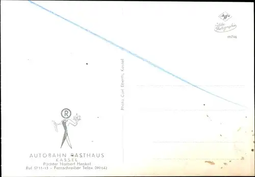 Ak Kassel, Autobahn Rasthaus von Herbert Henkel