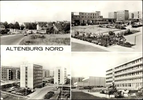 Ak Nord Altenburg in Thüringen, Hochhäuser