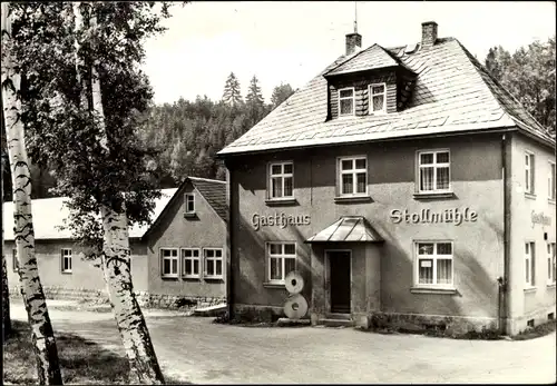 Ak Stützengrün im Erzgebirge Sachsen, Gaststätte Stollmühle