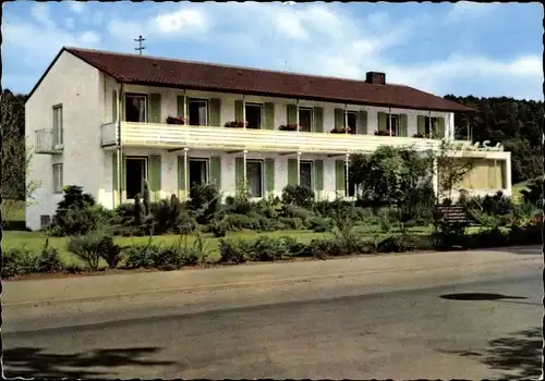 Ak Bad Salzhausen Nidda in der hessischen Wetterau, Hotel Kurpension Sachs, W. Both