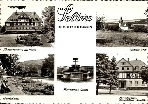 Ak Selters Ortenberg in Oberhessen, Sanatorium, Benediktusquelle, Badehaus, Teilansicht