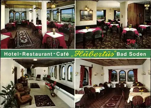 Ak Bad Soden Salmünster in Hessen, Hotel Café Hubertus