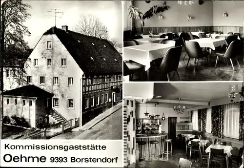 Ak Borstendorf Grünhainichen Sachsen, kommissionsgaststätte Oehme