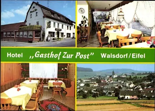 Ak Walsdorf in der Eifel, Hotel Gasthof Zur Post