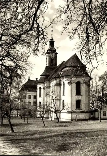 Ak Birnau Uhldingen Mühlhofen am Bodensee, Klosterkirche, Erbau v. Peter Thumb