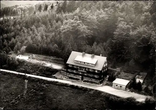 Ak Willingen Stryck Waldeck Hessen, Eichenkreuzheim, Luftaufnahme