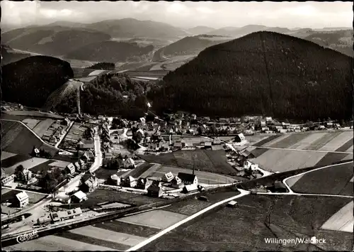 Ak Willingen im Upland Waldeck Hessen, Luftaufnahme