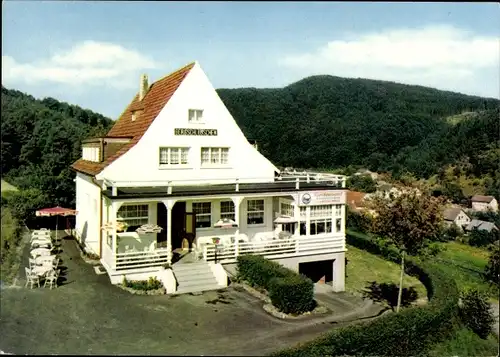 Ak Bad Wildungen in Nordhessen, Café Bergschlösschen