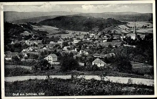 Ak Schönau Bad Münstereifel in Nordrhein Westfalen, Totalansicht der Ortschaft