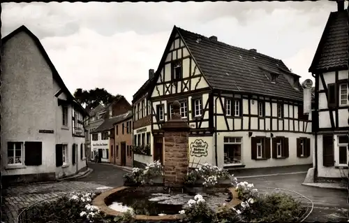 Ak Rhöndorf Bad Honnef am Rhein, Cafe Profittlich, Straßenpartie