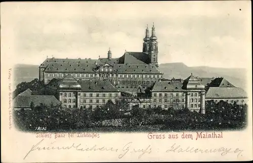 Ak Bad Staffelstein am Main Oberfranken, Schloss Banz