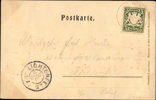 Ak Bad Staffelstein am Main Oberfranken, Schloss Banz