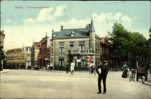 Ak Breda Nordbrabant Niederlande, Koninginnestraat