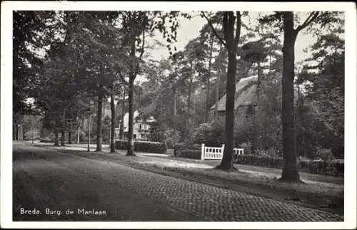 Ak Breda Nordbrabant Niederlande, Burg. de Manlaan