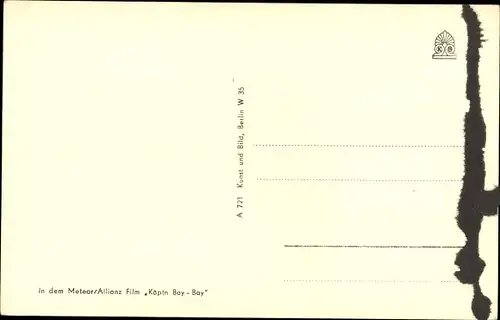 Ak Schauspieler Hans Albers, Pfeife, Film Käpt'n Bay Bay