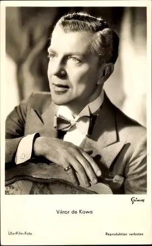 Ak Schauspieler Viktor de Kowa, Portrait