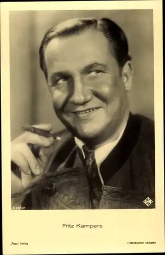 Ak Schauspieler Fritz Kampers, Portrait