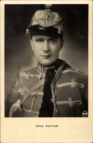 Ak Schauspieler Oskar Karlweiß in Uniform