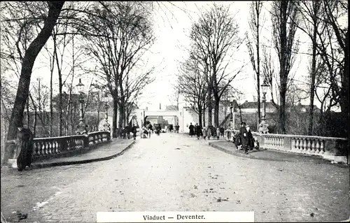 Ak Deventer Overijssel Niederlande, Viaduct